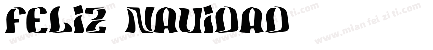 Feliz Nauidad字体转换